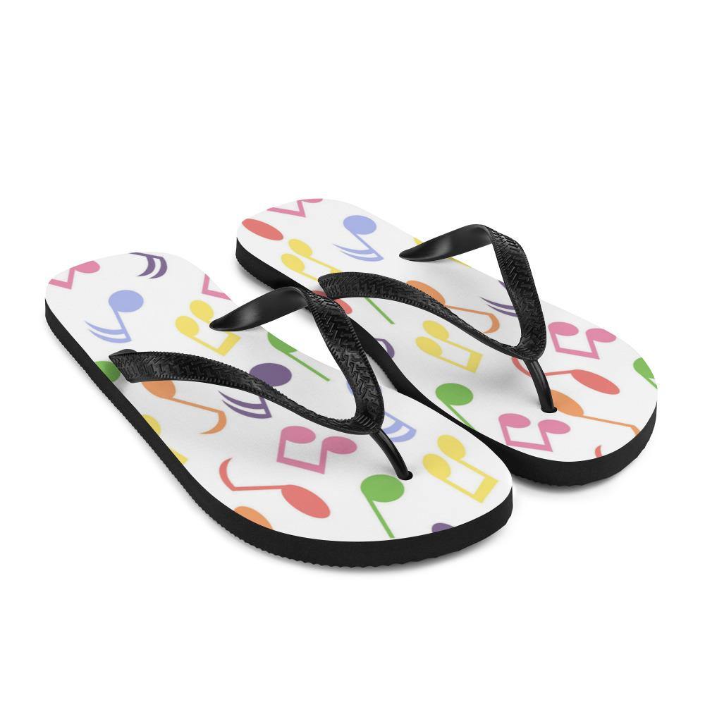 Colorful Music Note Flip-Flops - Music Gifts Depot