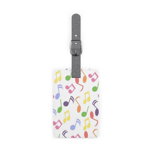 Colorful Music Note Luggage and Instrument Case Tag - Music Gifts Depot