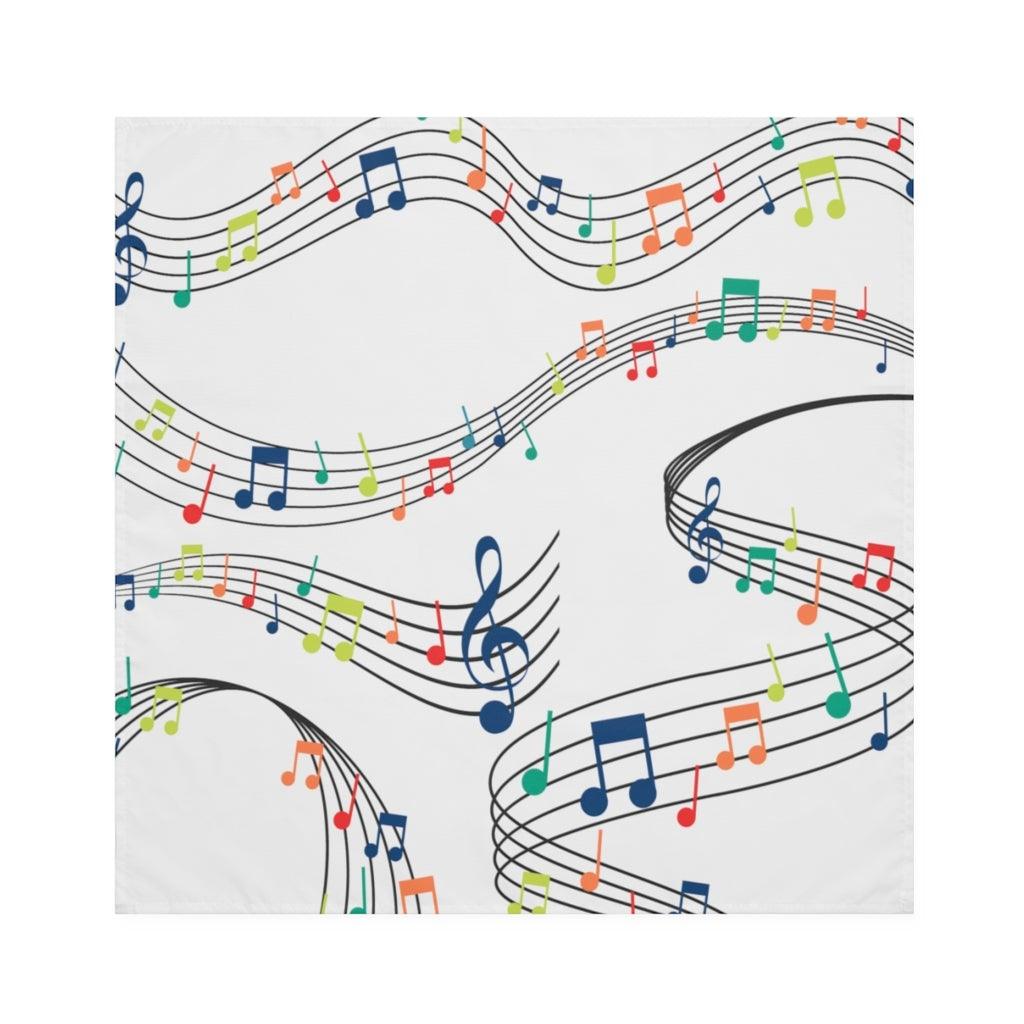 Colorful Music Note Napkins Set Of 4 - Music Gifts Depot