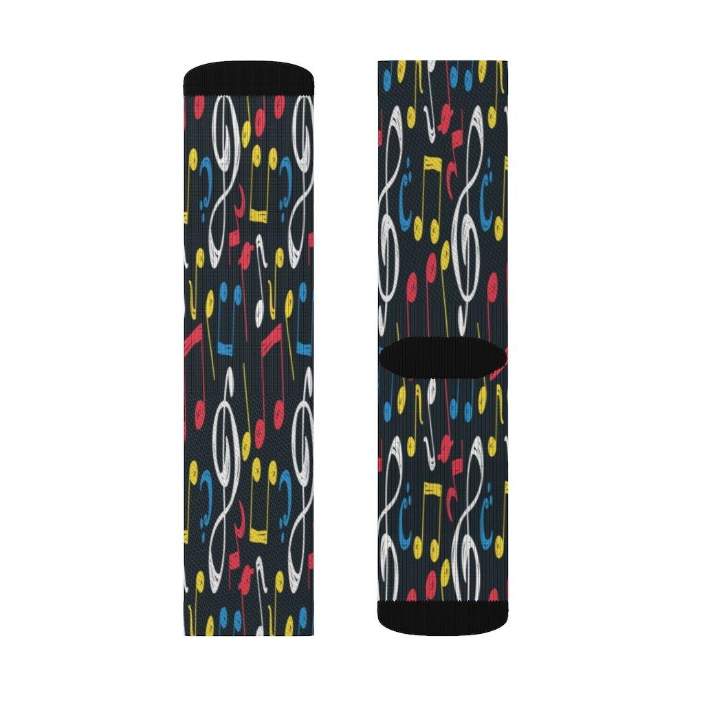 Colorful Music Note Sock - Music Gifts Depot