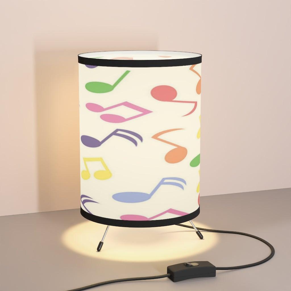 Colorful Music Note Tripod Lamp - Music Gifts Depot