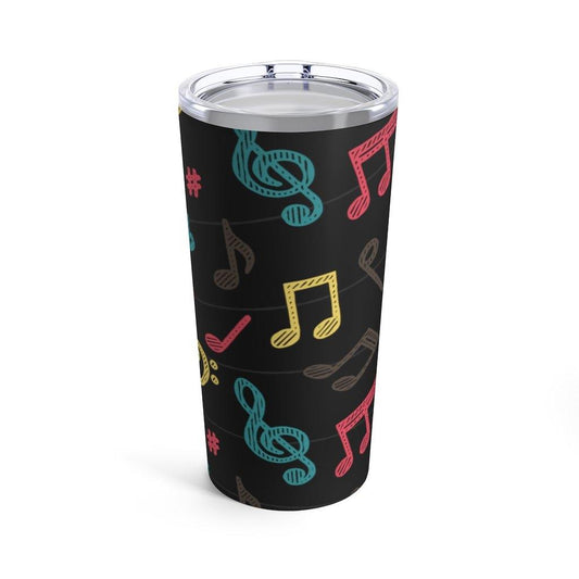 Colorful Music Note Tumbler 20oz - Music Gifts Depot