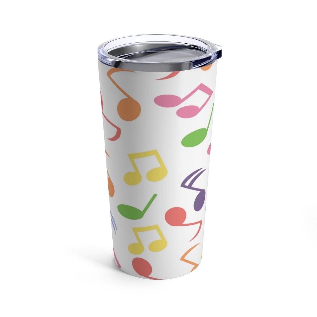 Colorful Music Note Tumbler 20oz - Music Gifts Depot