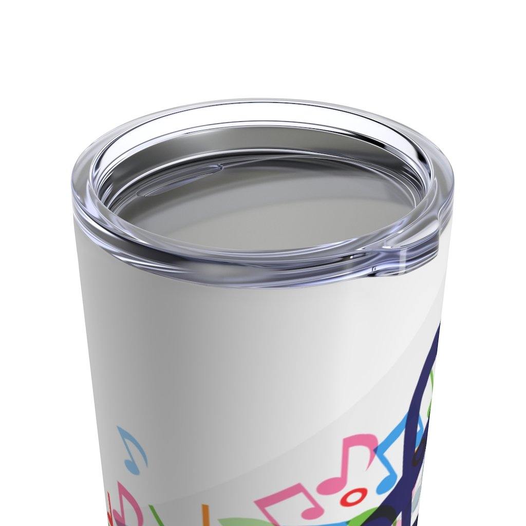 Colorful Treble Clef Music Note Tumbler 20oz - Music Gifts Depot