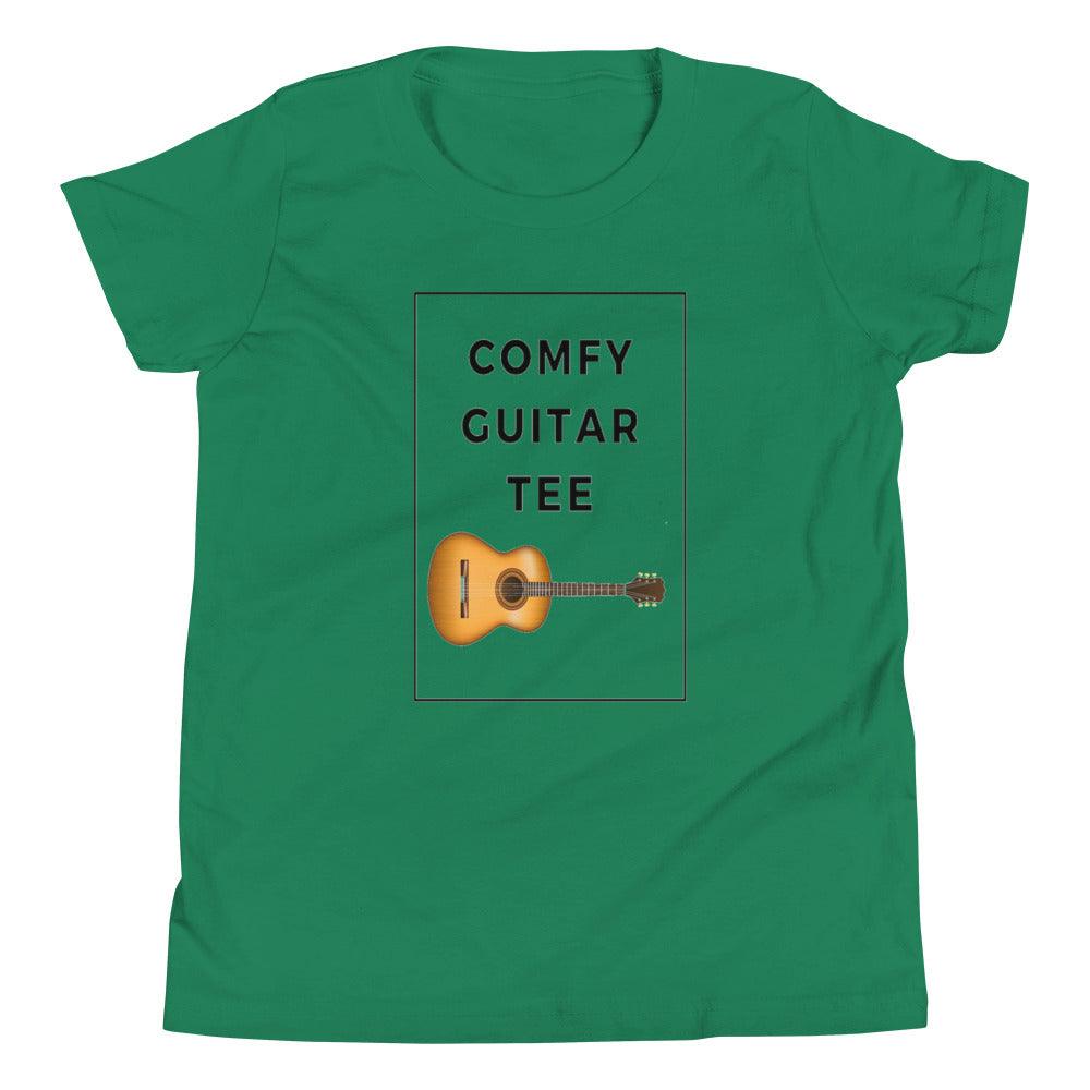 Comfy Guitar Tee Youth Kids T-Shirt - Music Gifts Depot