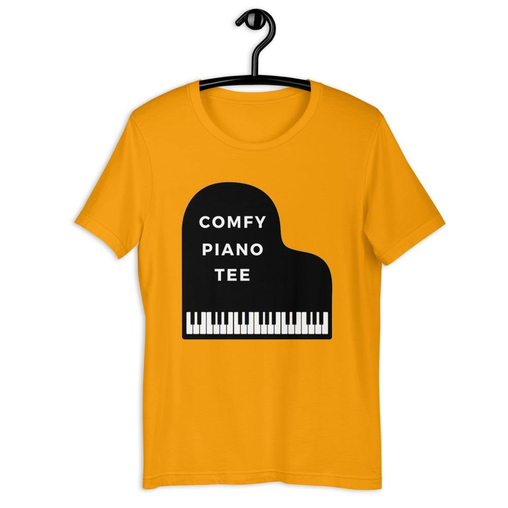 Comfy Piano Tee T-Shirt - Music Gifts Depot