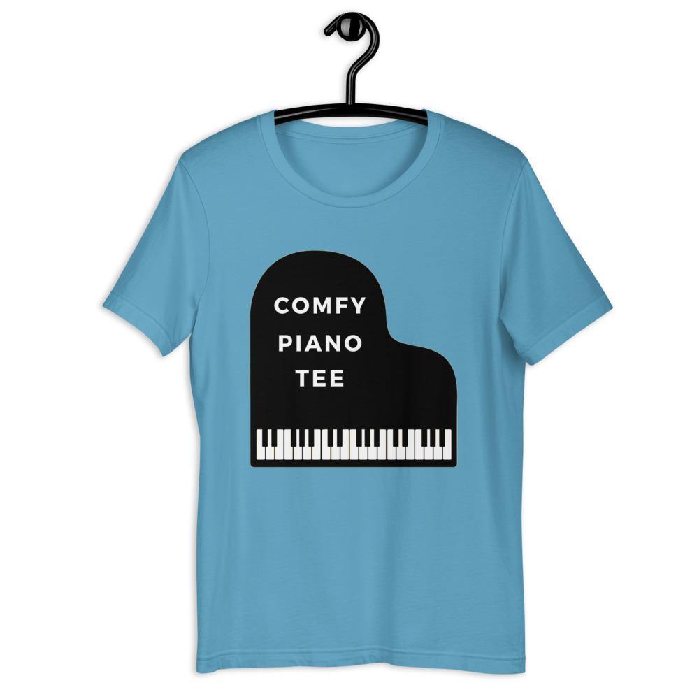 Comfy Piano Tee T-Shirt - Music Gifts Depot