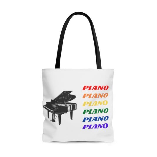 Colorful Piano Tote Bag - Music Gifts Depot