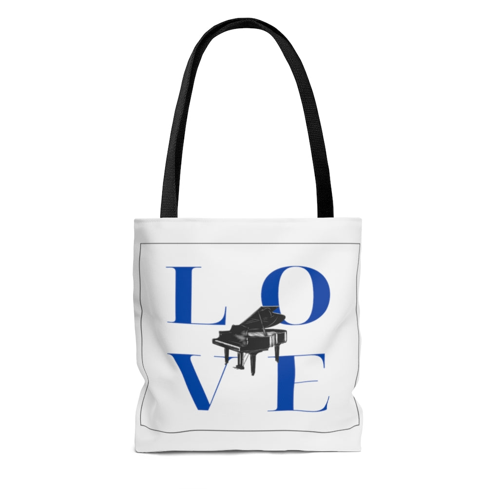 Love Piano Tote Bag | Music Gifts Depot