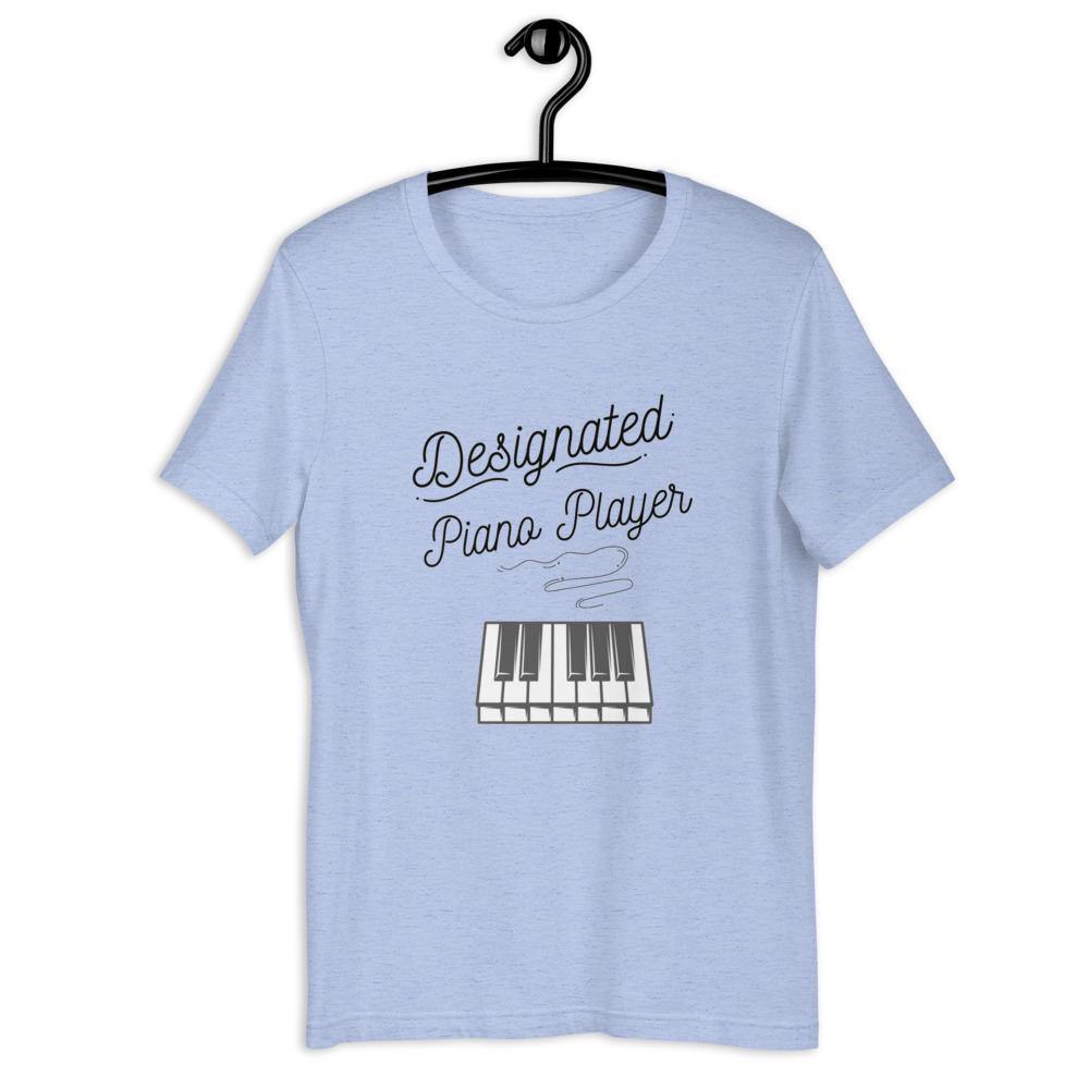 Designated Piano Player T-Shirt - Music Gifts Depot