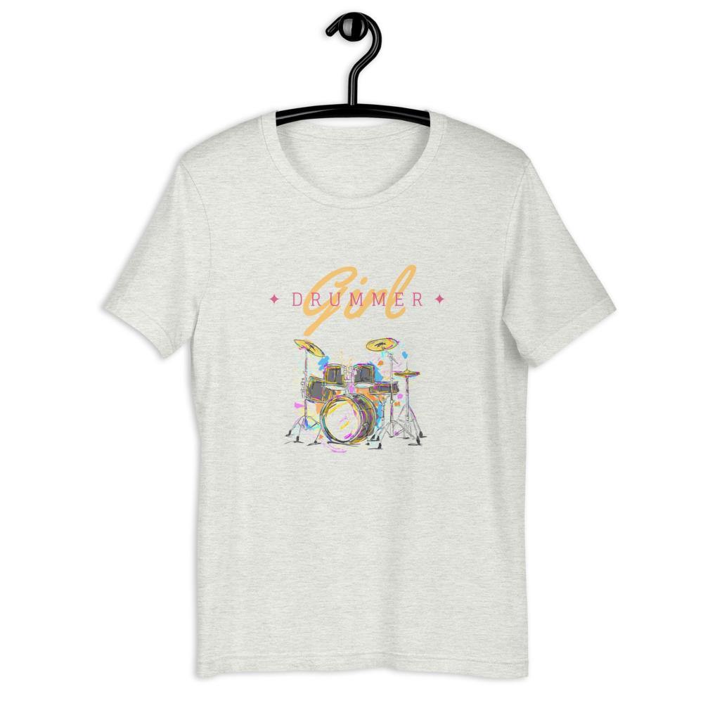 Drummer Girl T-Shirt - Music Gifts Depot