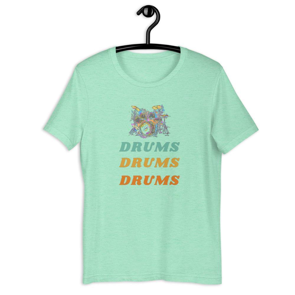 Drums, Drums, Drums T-Shirt - Music Gifts Depot