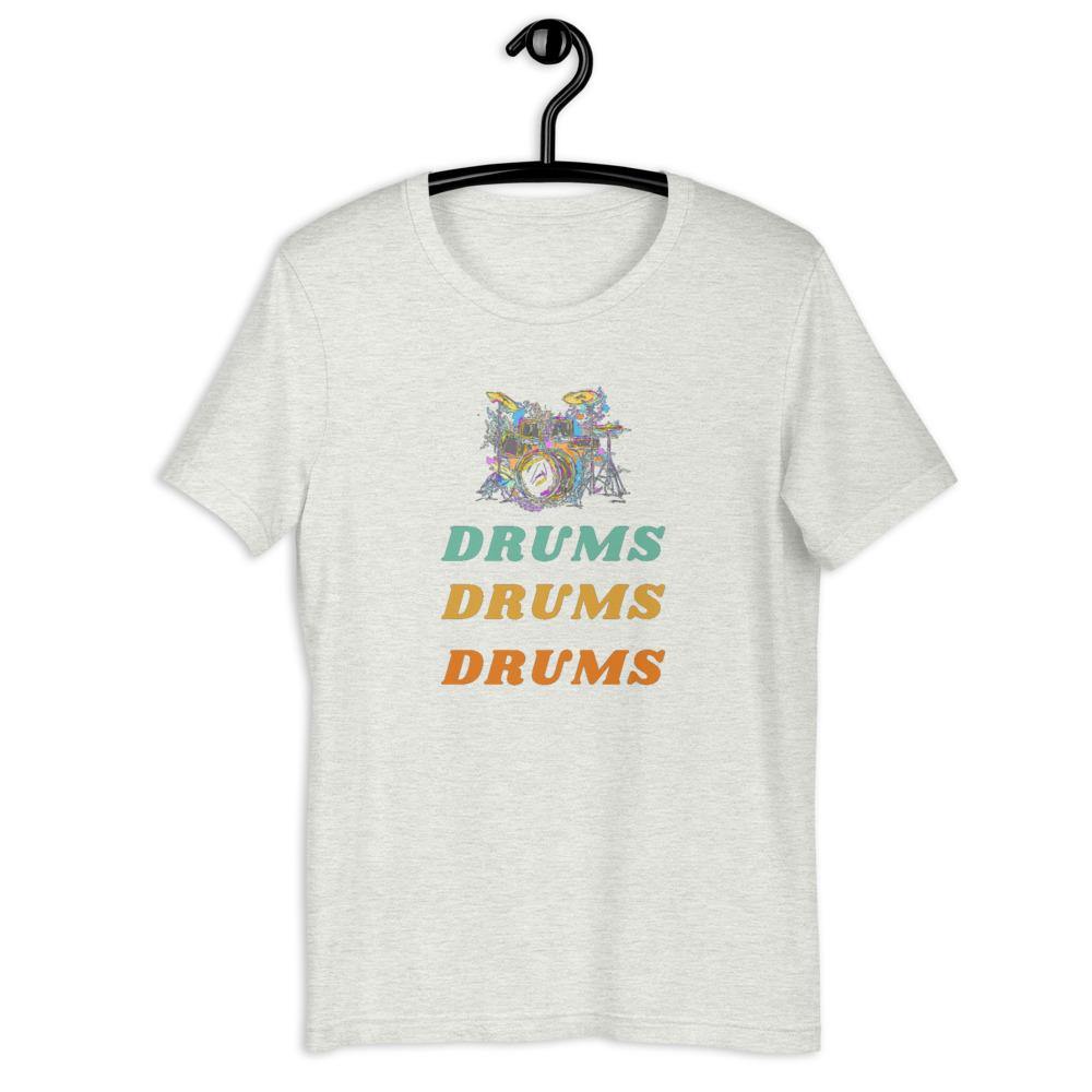Drums, Drums, Drums T-Shirt - Music Gifts Depot