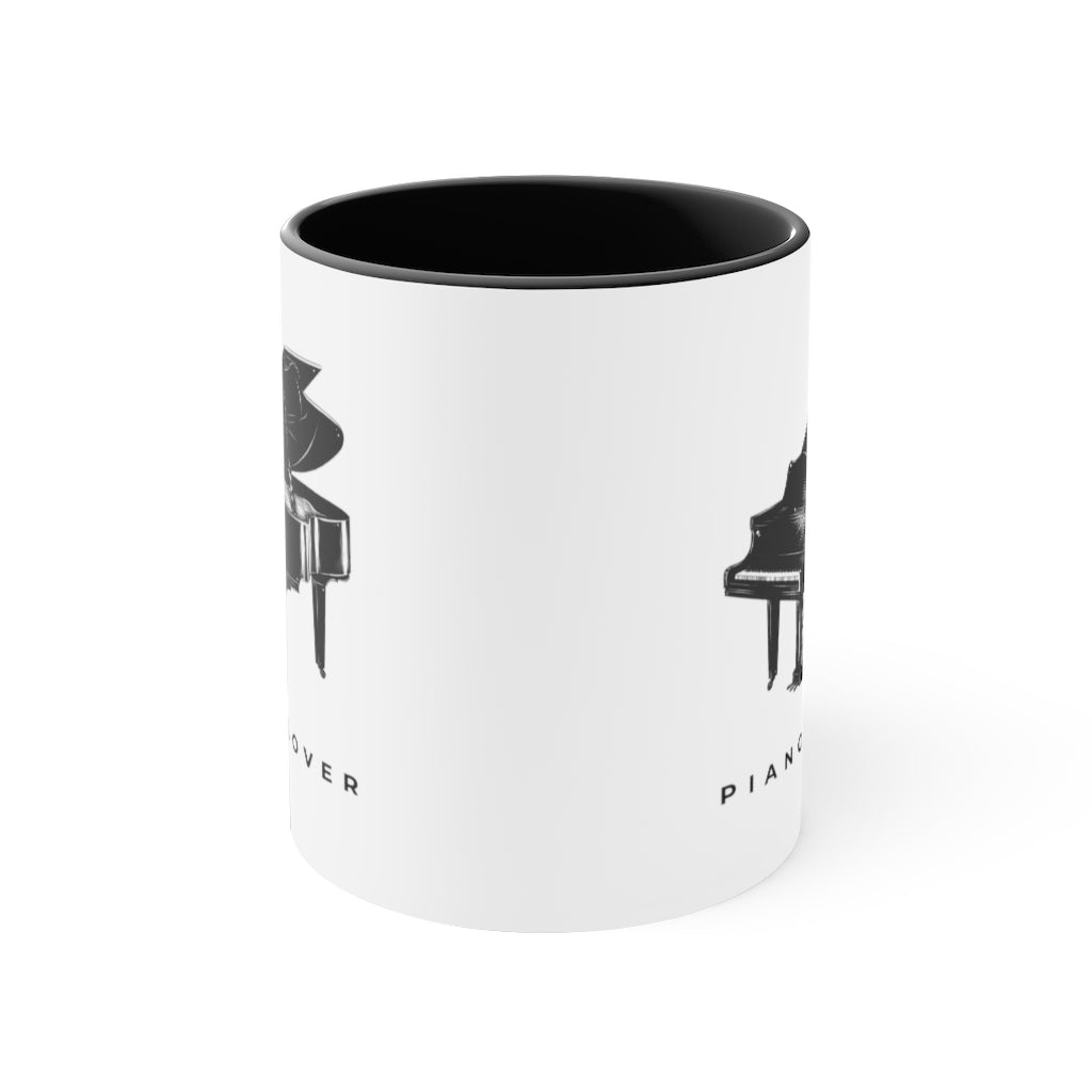 Piano Lover Grand Piano Pianist Coffee Mug, 11oz