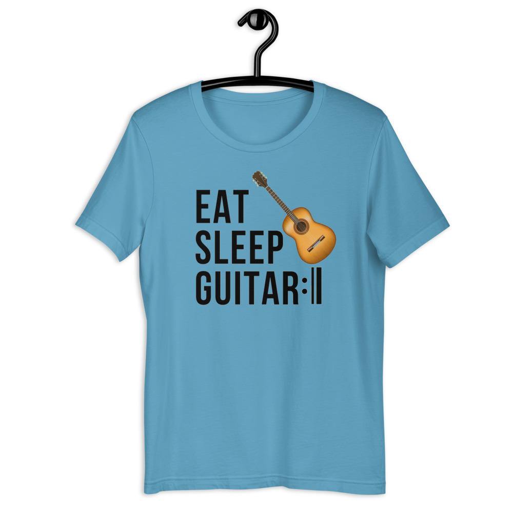Eat Sleep Guitar Repeat T-Shirt - Music Gifts Depot