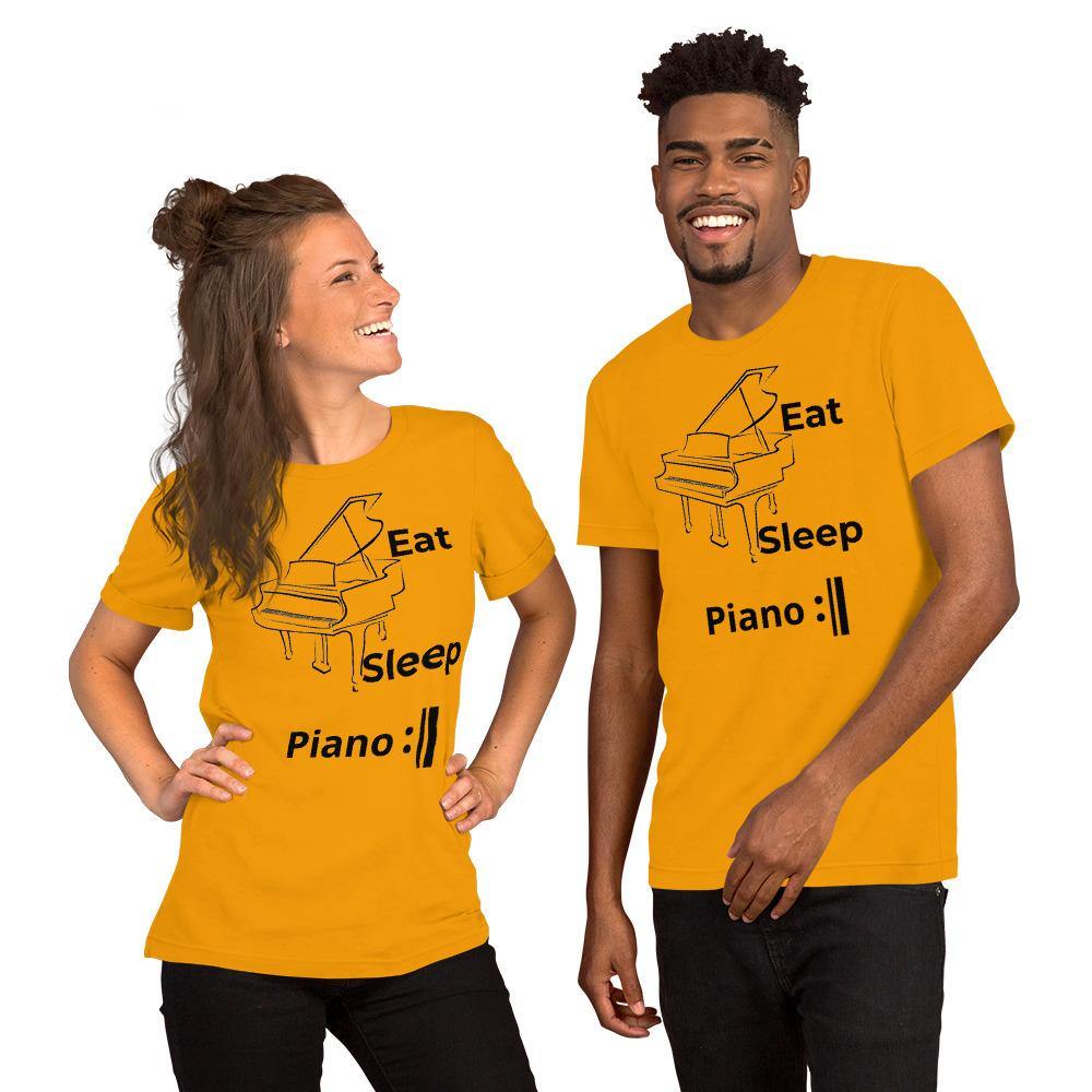 Eat Sleep Piano Repeat T Shirt - Music Gifts Depot