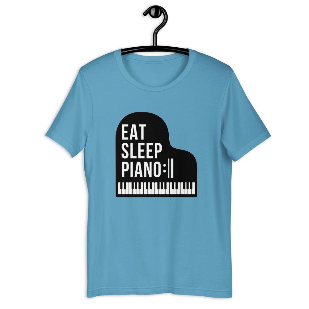 Eat Sleep Piano Repeat T-Shirt - Music Gifts Depot