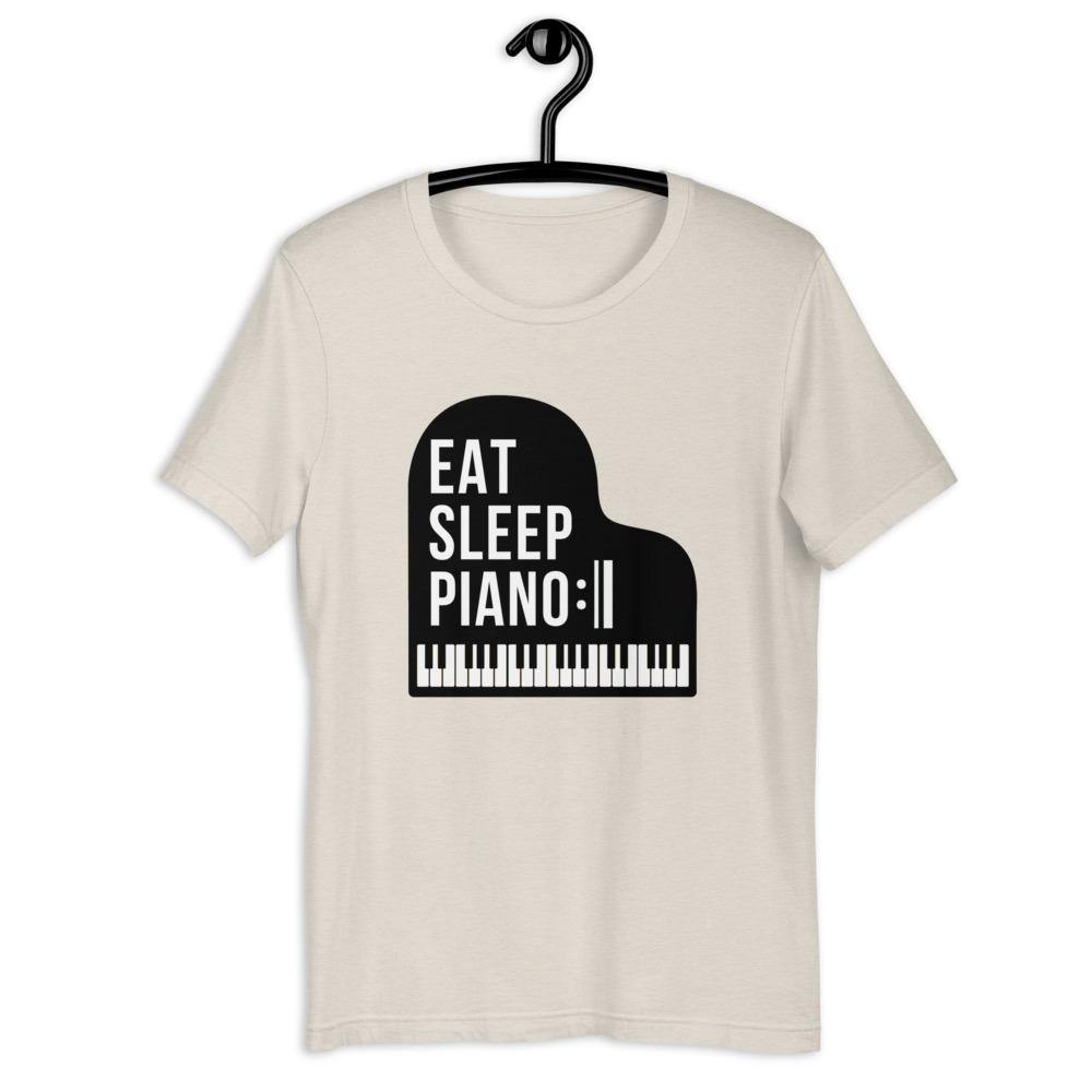 Eat Sleep Piano Repeat T-Shirt - Music Gifts Depot