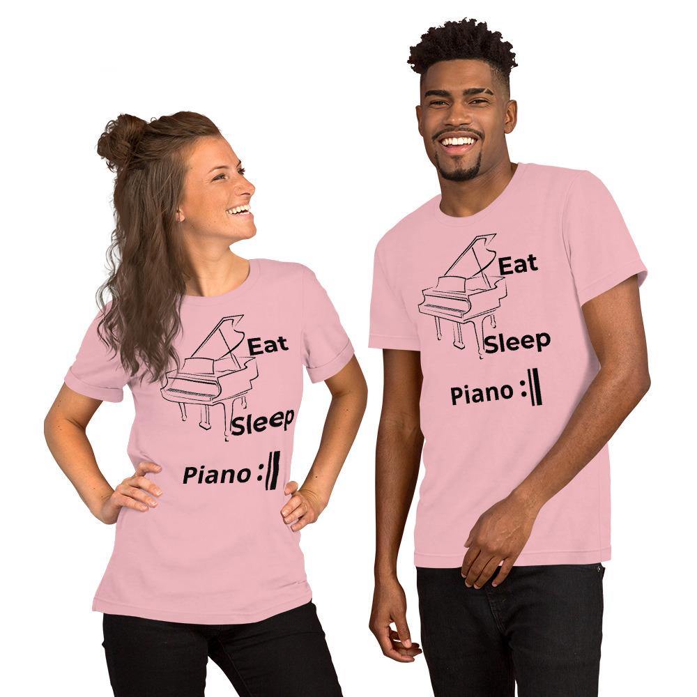 Eat Sleep Piano Repeat T Shirt - Music Gifts Depot