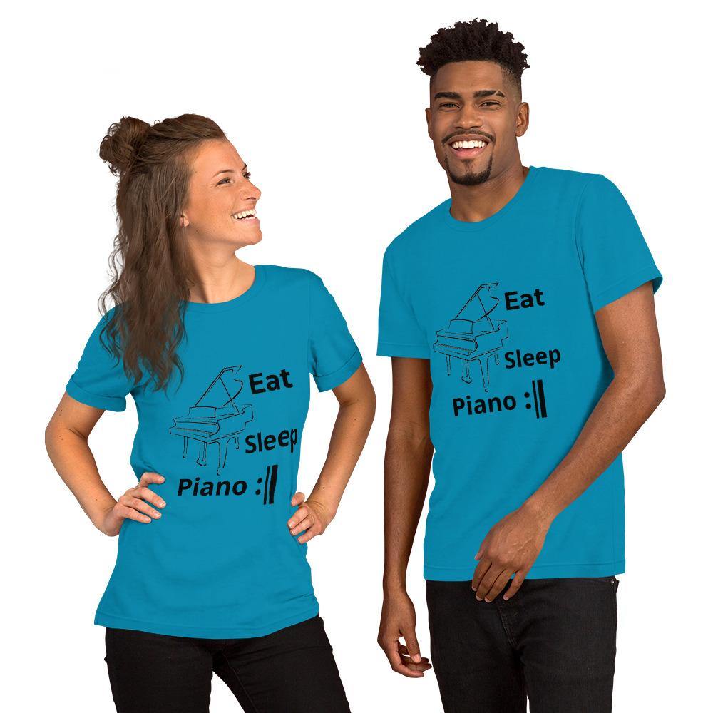 Eat Sleep Piano Repeat T-Shirt - Music Gifts Depot