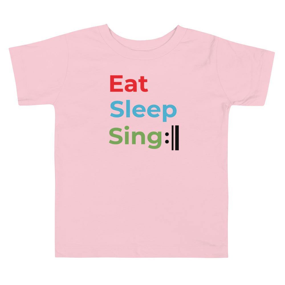 Eat Sleep Sing Repeat Toddler T-Shirt - Music Gifts Depot