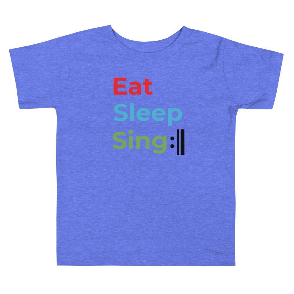 Eat Sleep Sing Repeat Toddler T-Shirt - Music Gifts Depot