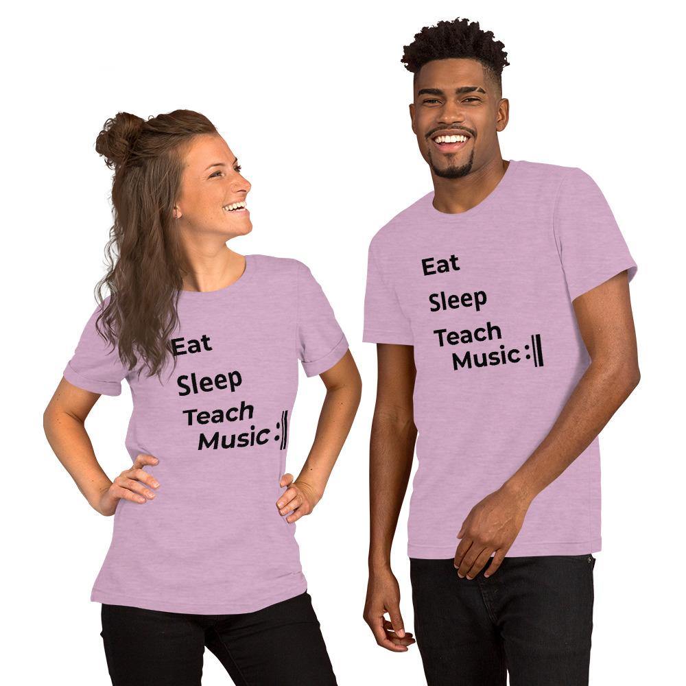 Eat Sleep Teach Music Repeat T-Shirt - Music Gifts Depot