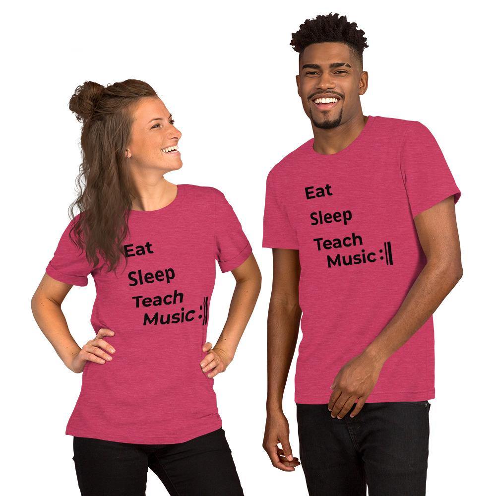 Eat Sleep Teach Music Repeat T-Shirt - Music Gifts Depot