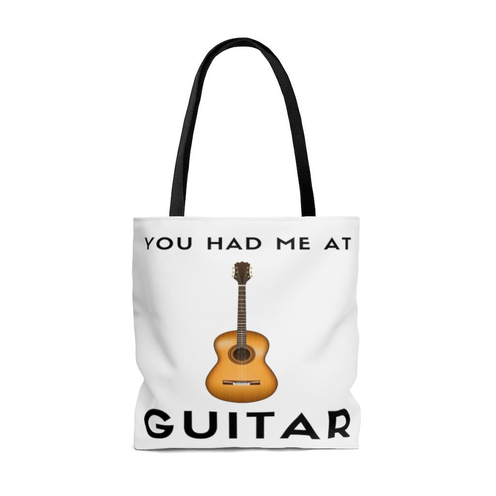 You Had Me Guitar Tote Bag | Music Gifts Depot