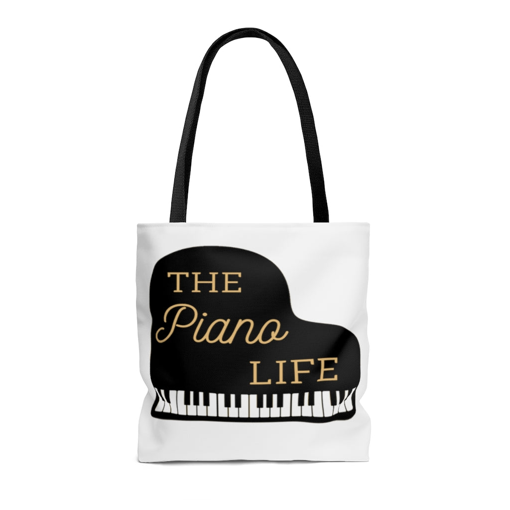 The Piano Life Tote Bag - Music Gifts Depot