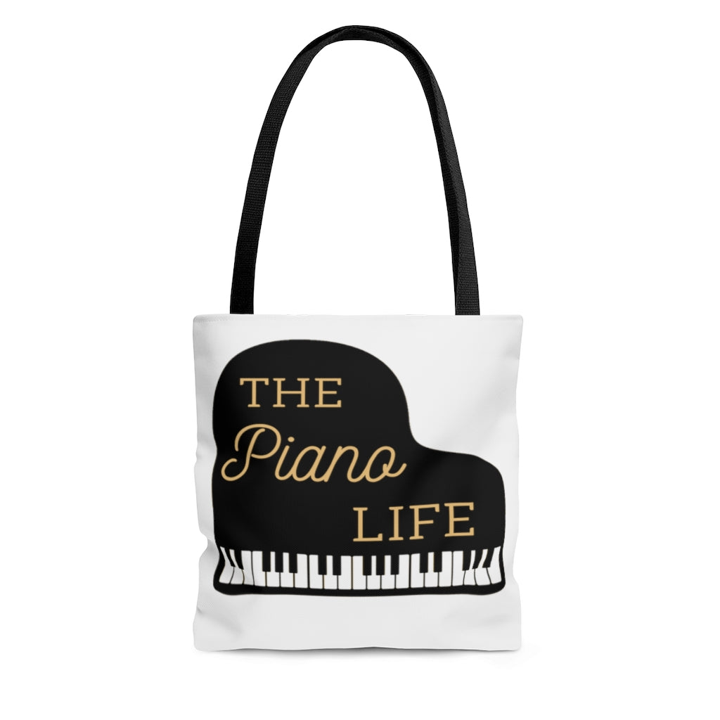 The Piano Life Tote Bag - Music Gifts Depot