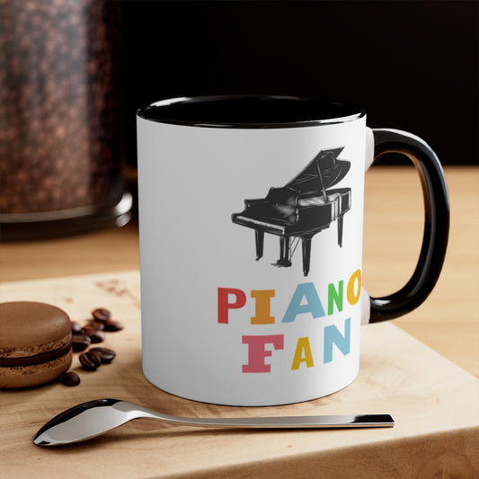 Piano Fan Pianist Grand Piano Teacher Coffee Mug, 11oz