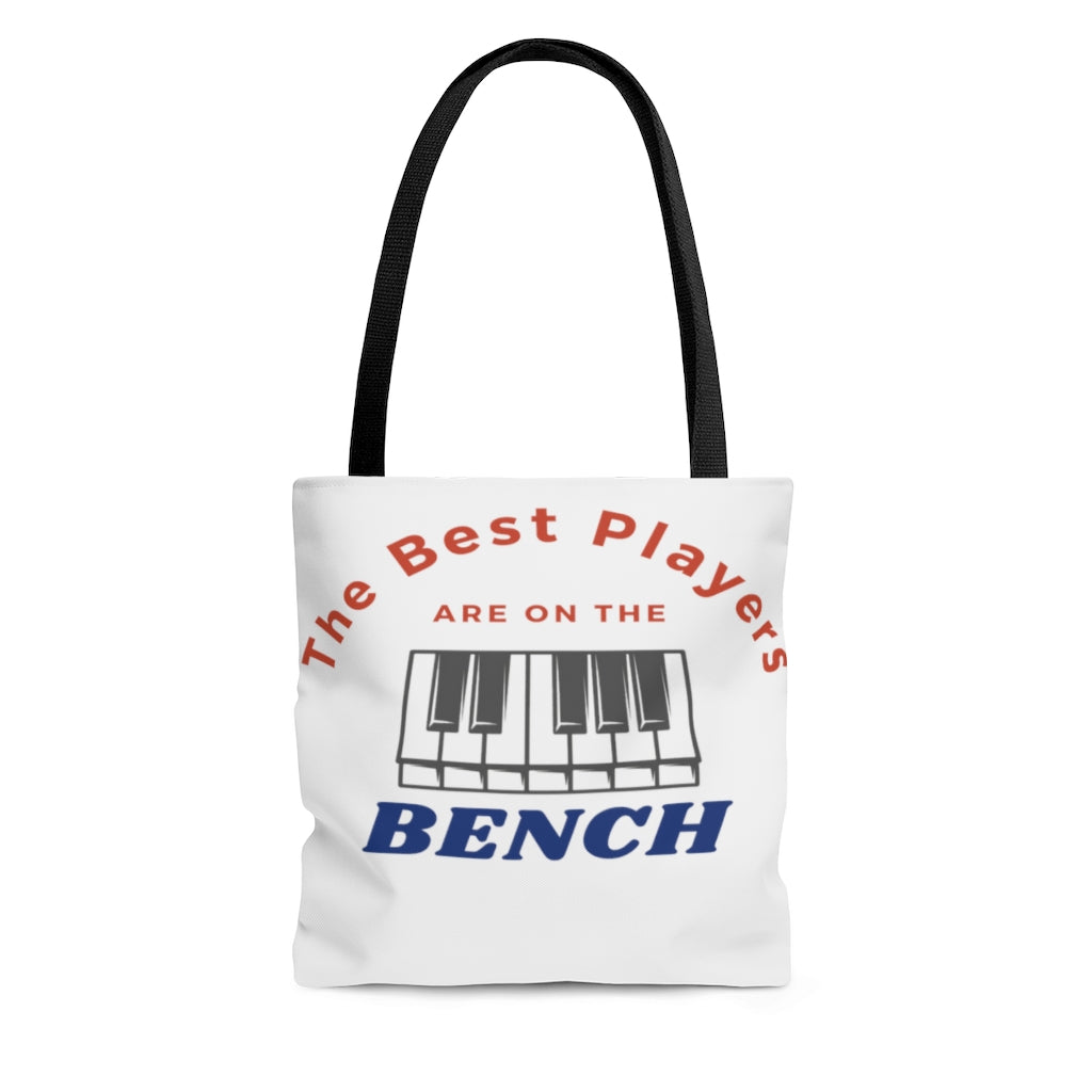 The Best Players Are On The Bench Piano Tote Bag | Music Gifts Depot