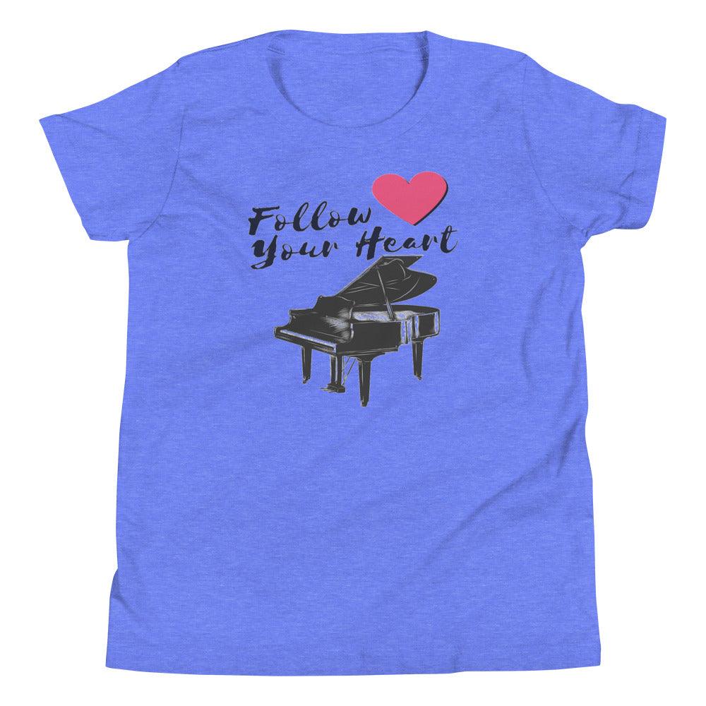Follow Your Heart Kids Youth Kids T-Shirt - Music Gifts Depot