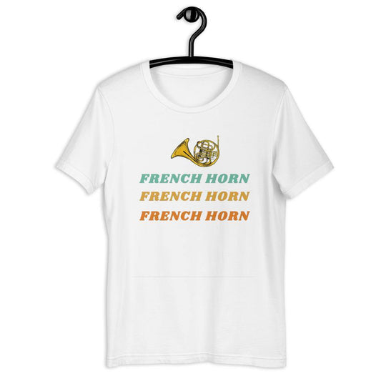 French Horn T-Shirt - Music Gifts Depot