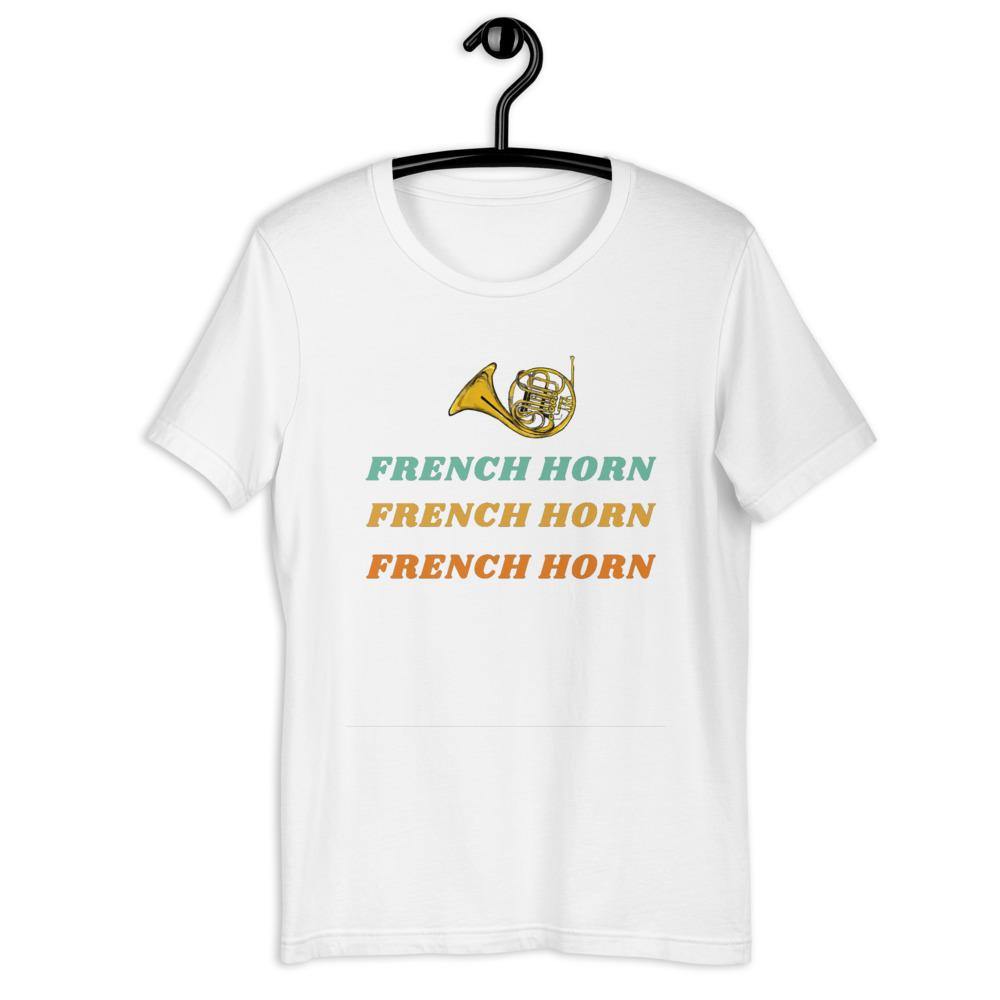 French Horn T-Shirt - Music Gifts Depot