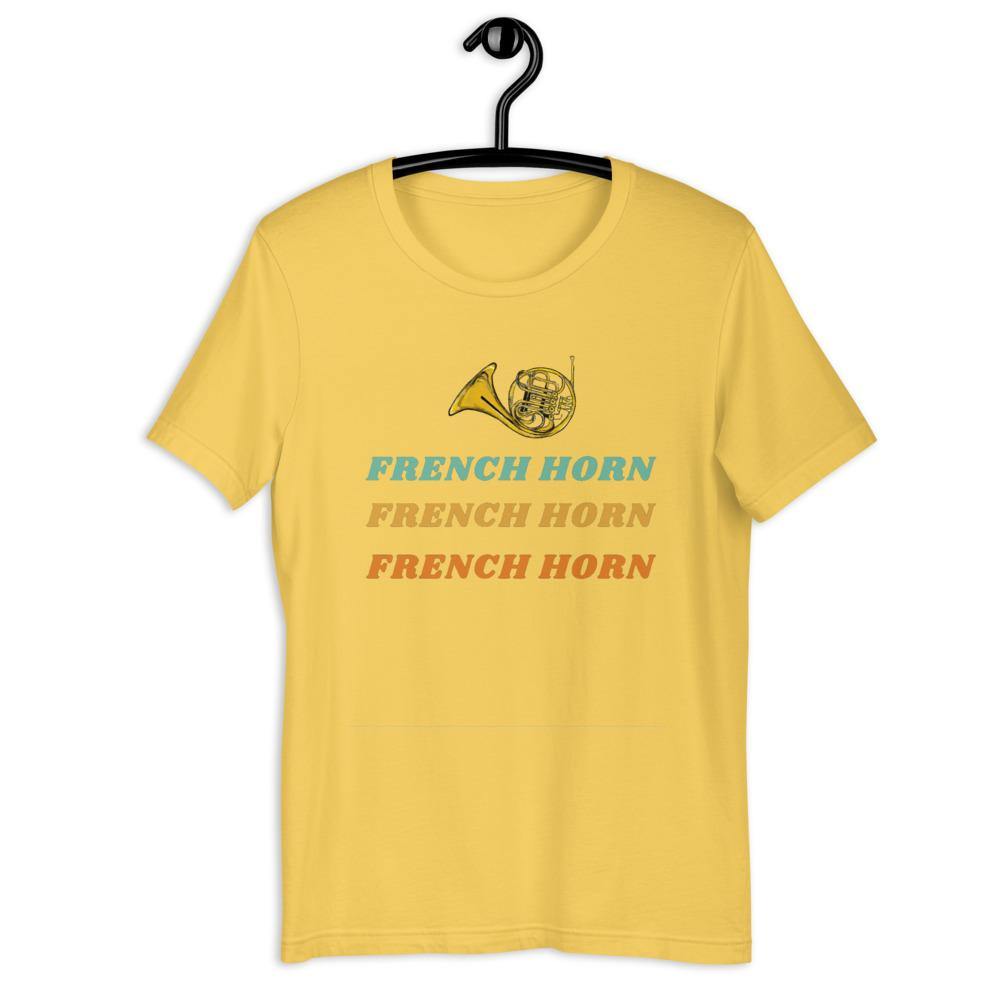 French Horn T-Shirt - Music Gifts Depot