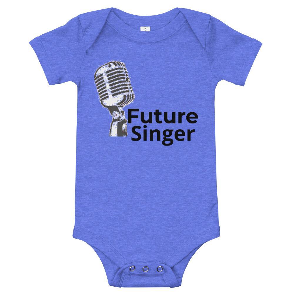 Future Singer Music Baby short sleeve one piece - Music Gifts Depot