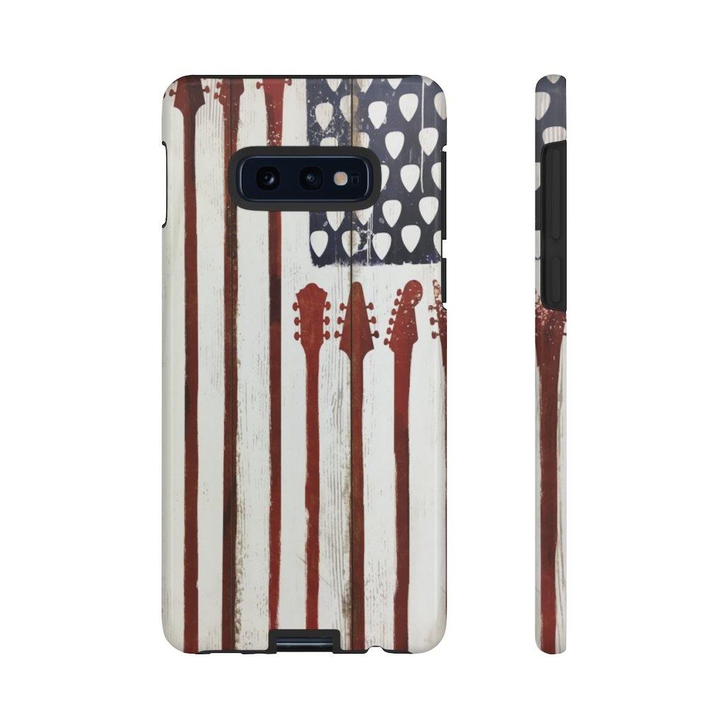 Guitar American Flag Phone Case - Music Gifts Depot