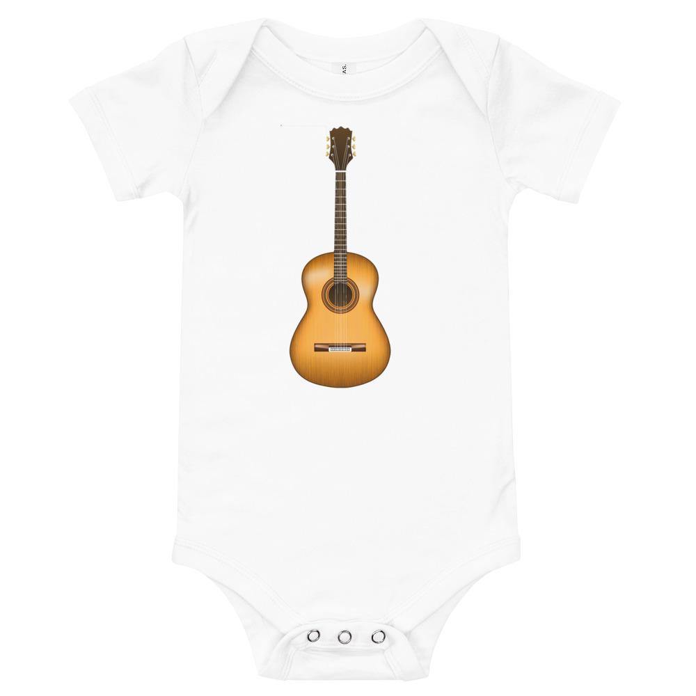 Guitar Baby short sleeve one piece - Music Gifts Depot