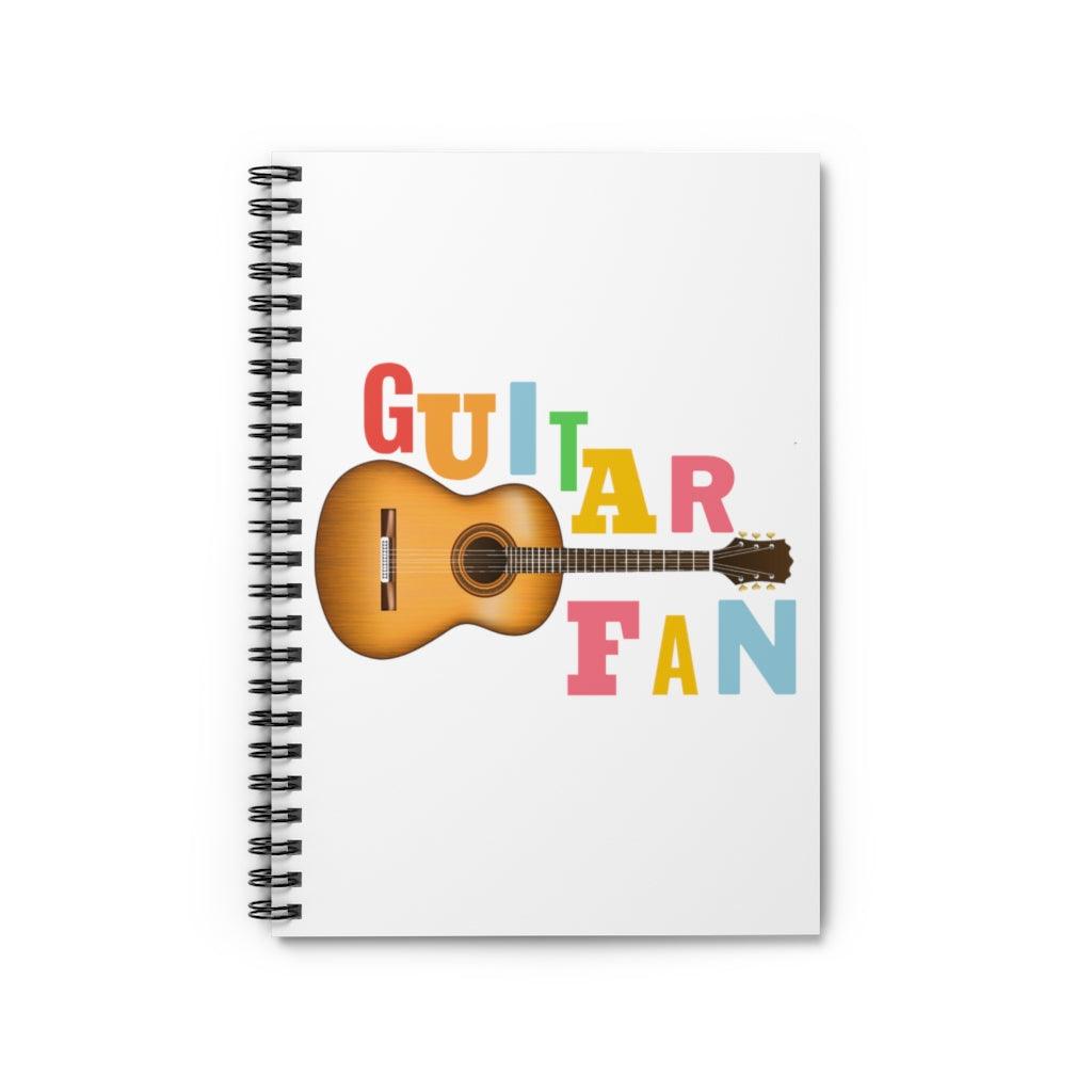 Guitar Fan Spiral Notebook - Music Gifts Depot