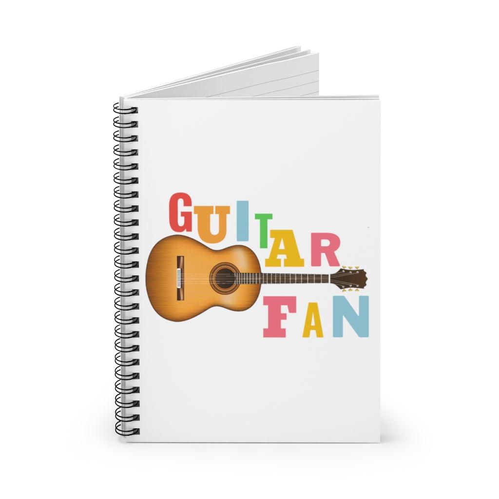 Guitar Fan Spiral Notebook - Music Gifts Depot