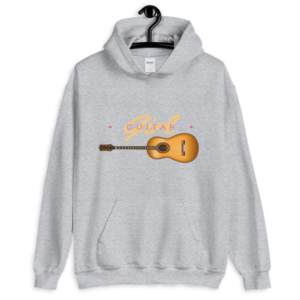 Guitar Girl Hoodie - Music Gifts Depot
