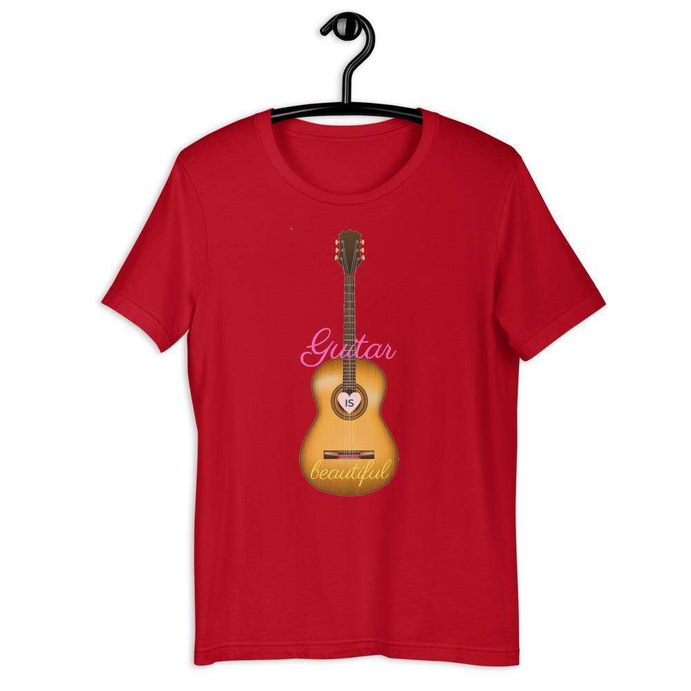Guitar Is Beautiful T-Shirt - Music Gifts Depot