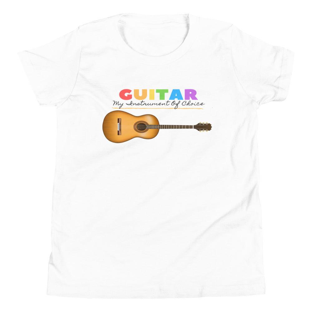 Guitar My Instrument of choice Youth kid T-Shirt - Music Gifts Depot