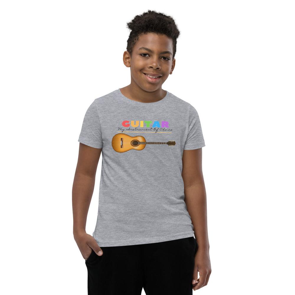 Guitar My Instrument of choice Youth kid T-Shirt - Music Gifts Depot
