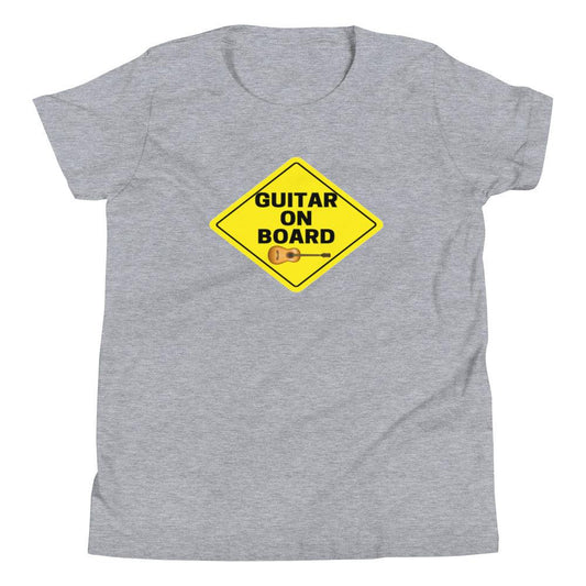 Guitar On Board Youth Kids T-Shirt - Music Gifts Depot