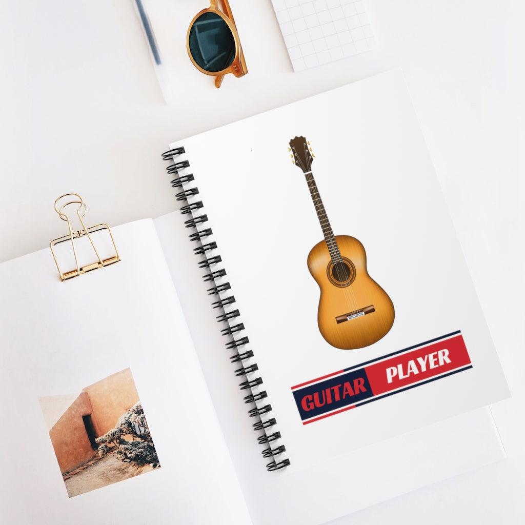 Guitar Player Spiral Notebook - Music Gifts Depot