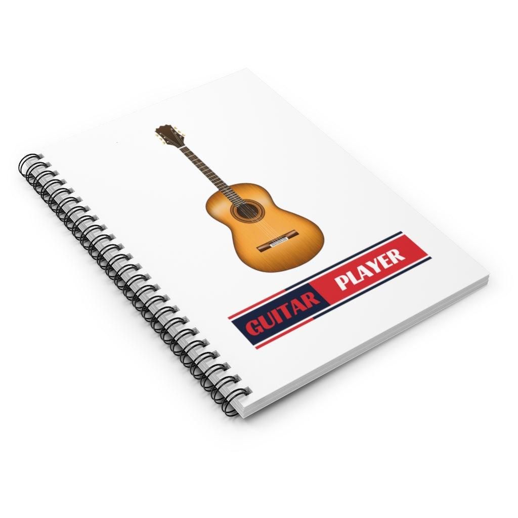 Guitar Player Spiral Notebook - Music Gifts Depot