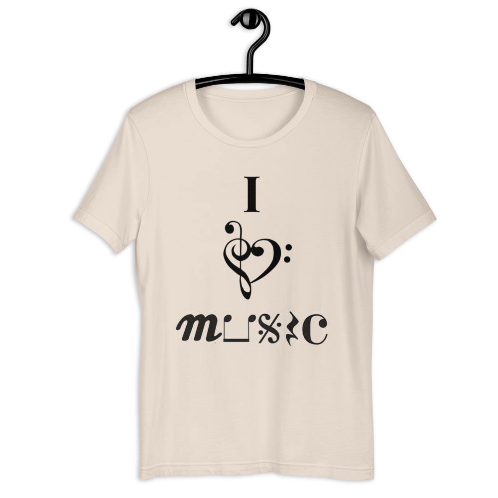 I Heart Music T Shirt - Music Gifts Depot